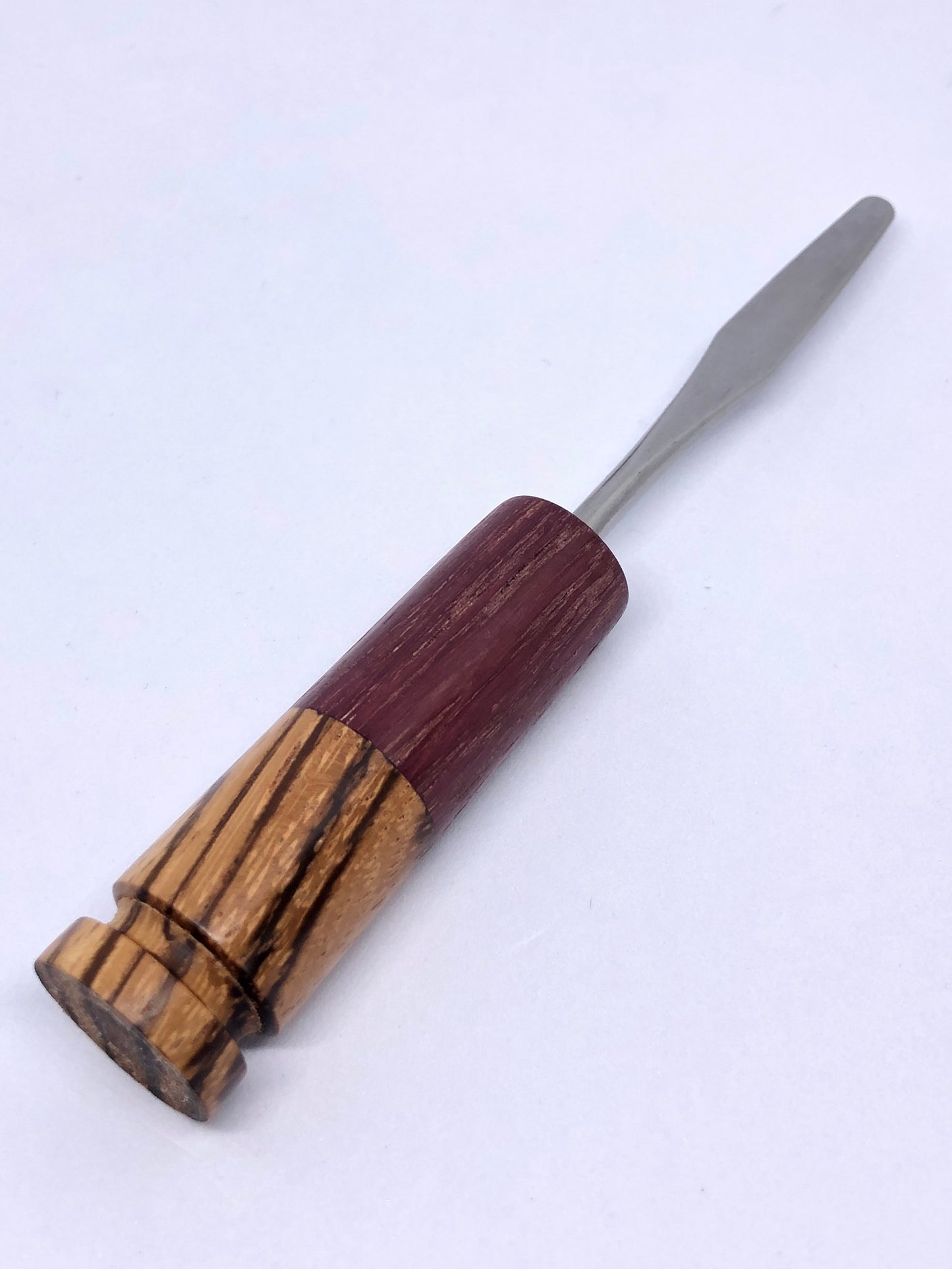 Angle-cut Zebrawood/ Purpleheart Tool