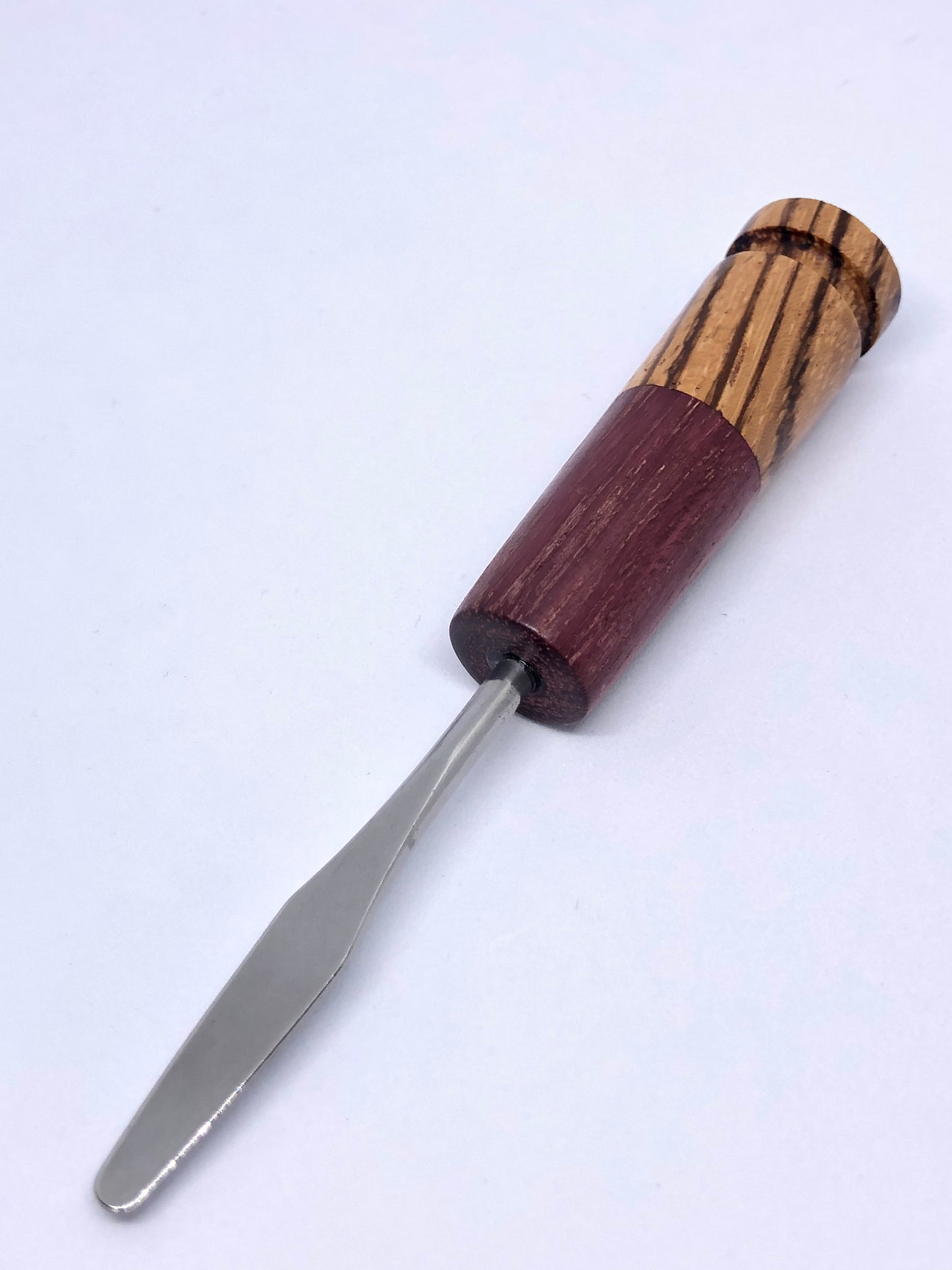 Angle-cut Zebrawood/ Purpleheart Tool