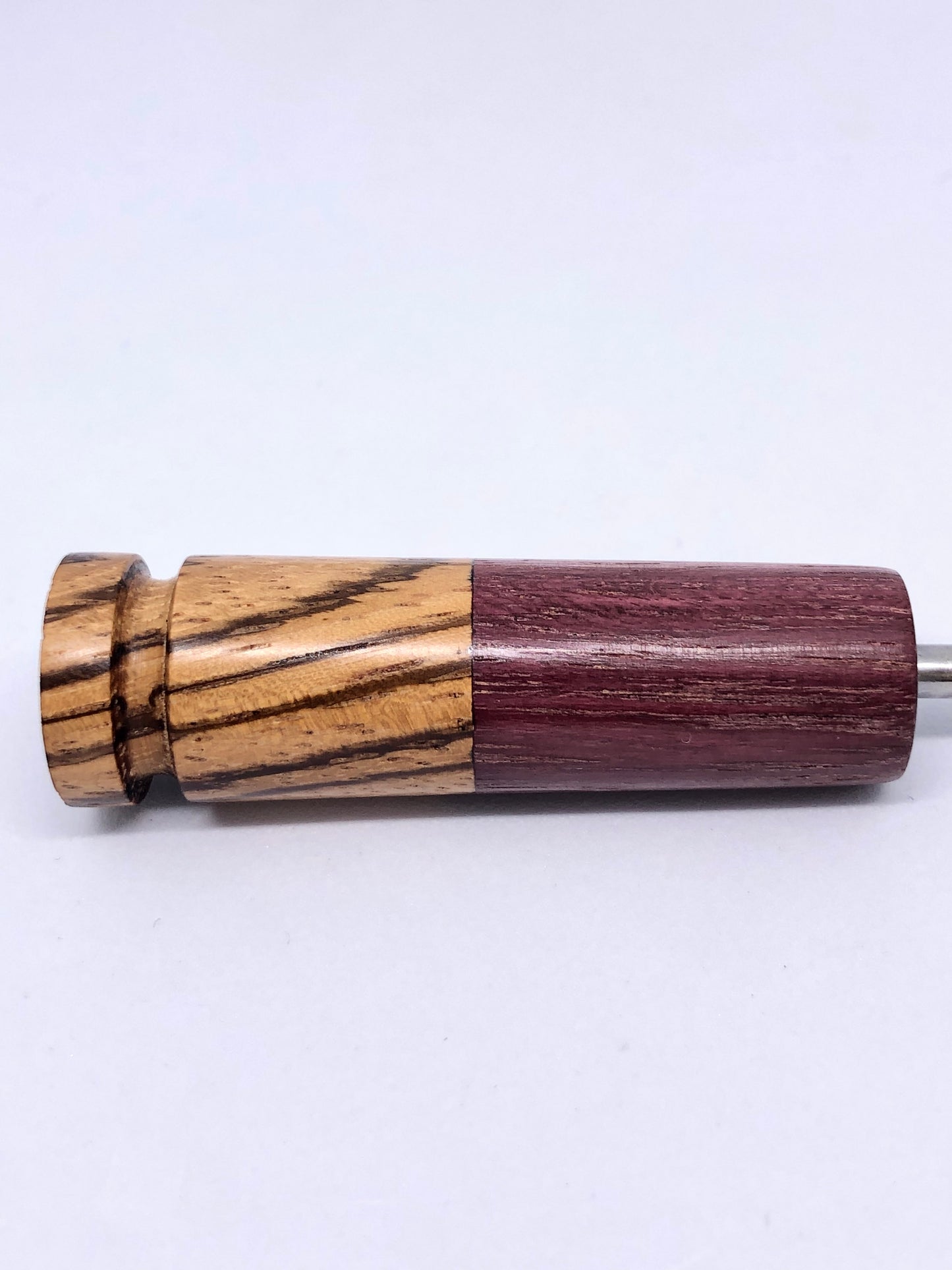 Angle-cut Zebrawood/ Purpleheart Tool