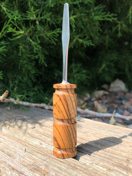 Angle-Cut Zebrawood Tool