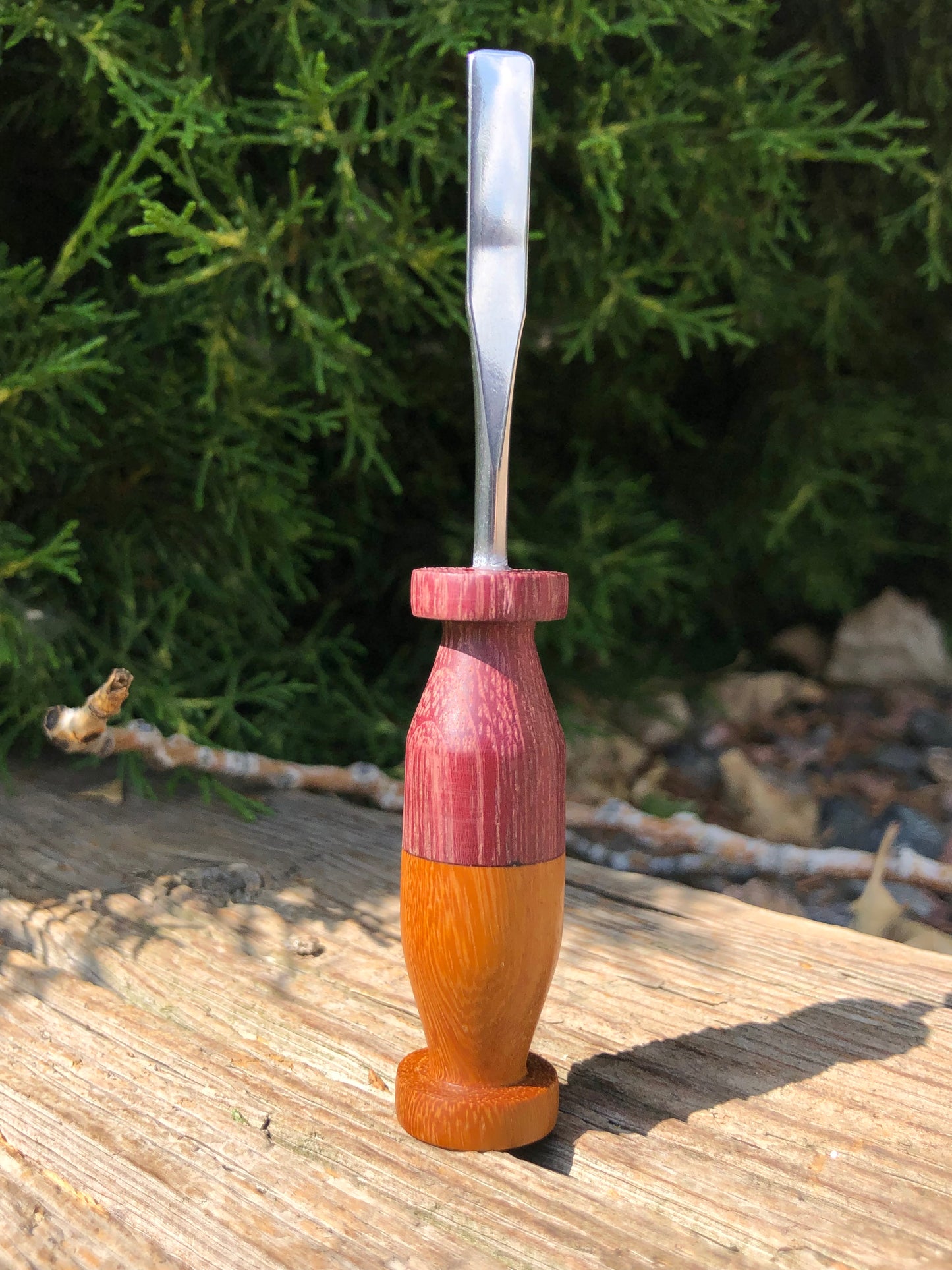 Purpleheart/Yellow Mora Tool