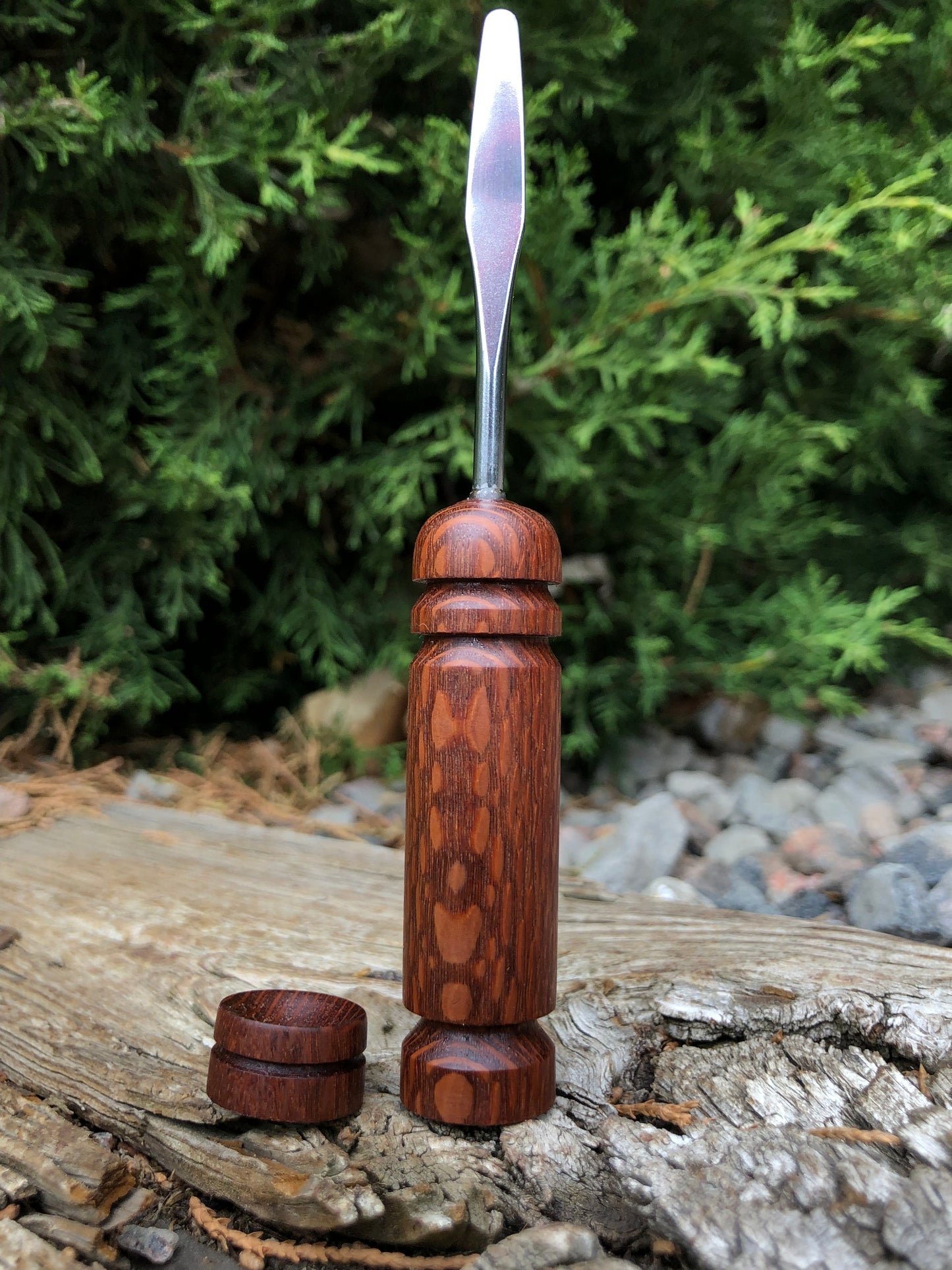 Leopardwood Tool w/ Marble Stand